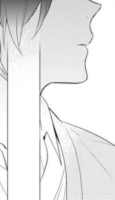 I felt like I could feel Hori's emotions for Miyamura in this panel. The other way around
too. It's her gaze that's drawn, and it's shadowed, and it feels intense because of the tight
cropping - he's the sole focus, but also he's gazing at her. The partial view feels intimate. It's an
expression no one can see but her. The rest of the chapter is also similarly partial-viewed, which I
really liked.